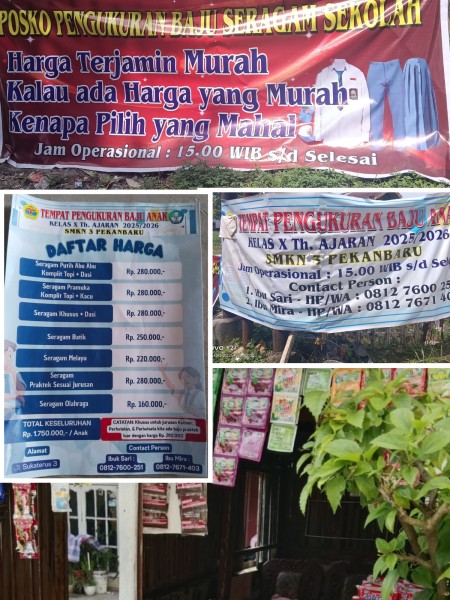 Rebutan Order Seragam Anak Baru, Kepsek SMK Negeri 3 Pekanbaru VS Komite Sekolah! Rebutan Order Seragam Anak Baru, Kepsek SMK Negeri 3 Pekanbaru VS Komite Sekolah!