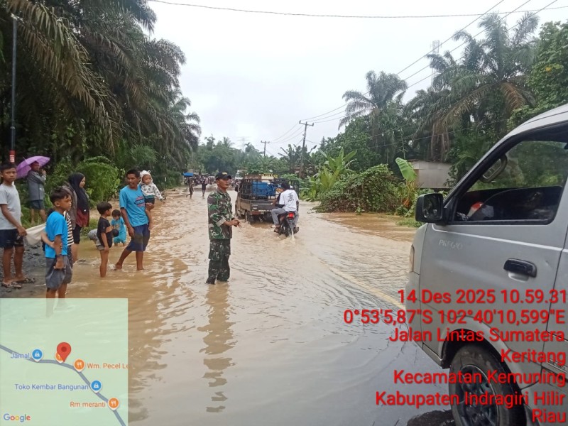 Danramil 09 Kemuning: Kami Siap Membantu Warga Hadapi Banjir