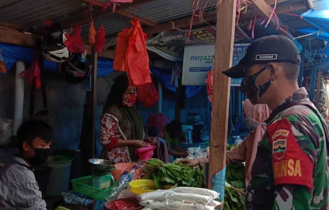 Tegakkan Protkes di Sungai Bela, Berikut Pesan Babinsa Koramil 04/Kuindra