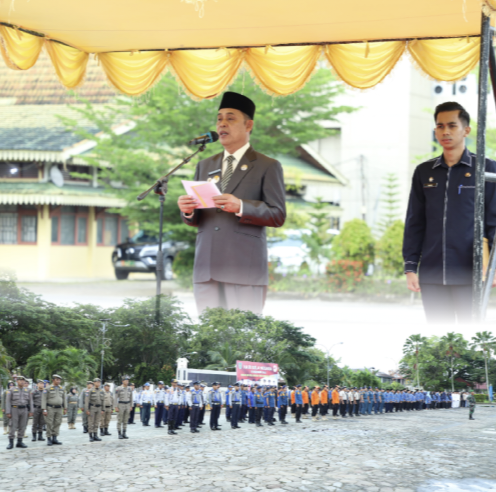 Menjadi Inspektur Upacara Peringatan Hari Bela Negara Ke-75,Pj.Bupati Inhil Kobarkan Semangat Bela Negara dan Cinta Tanah Air
