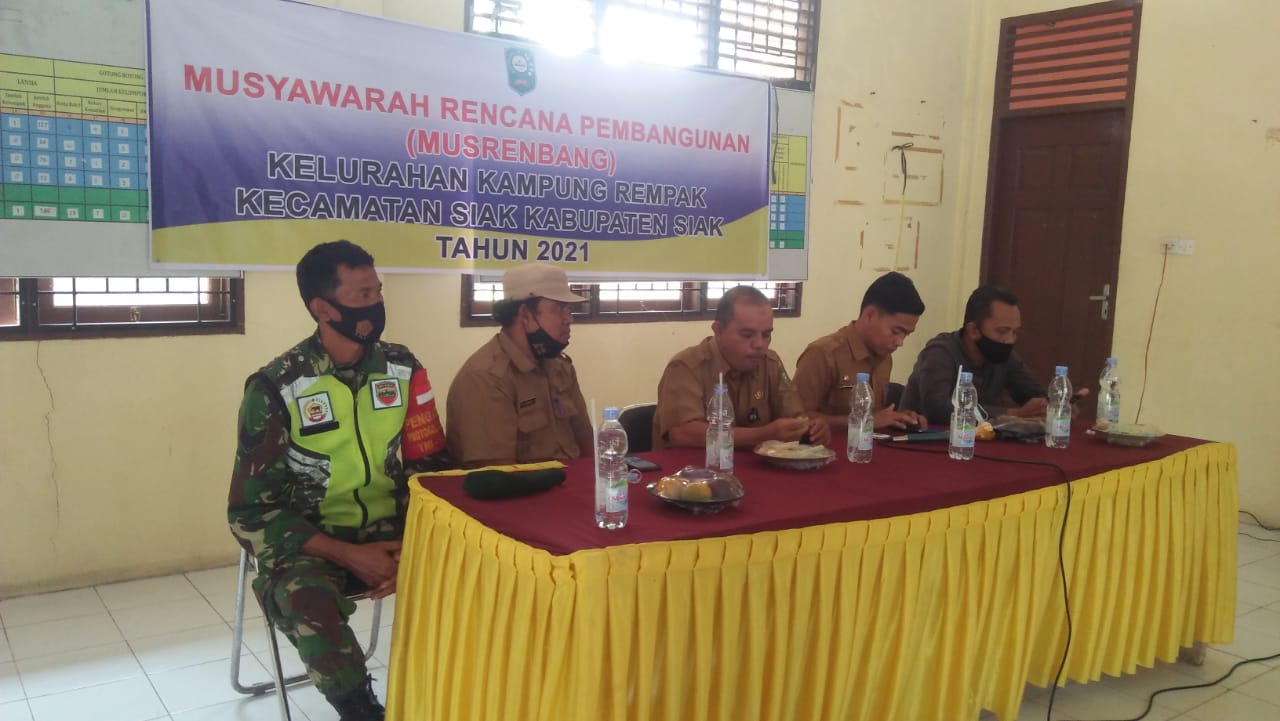 Babinsa Kelurahan Kampung Rempak Ikuti Musrenbang RKPD 2022 Tingkat Kelurahan
