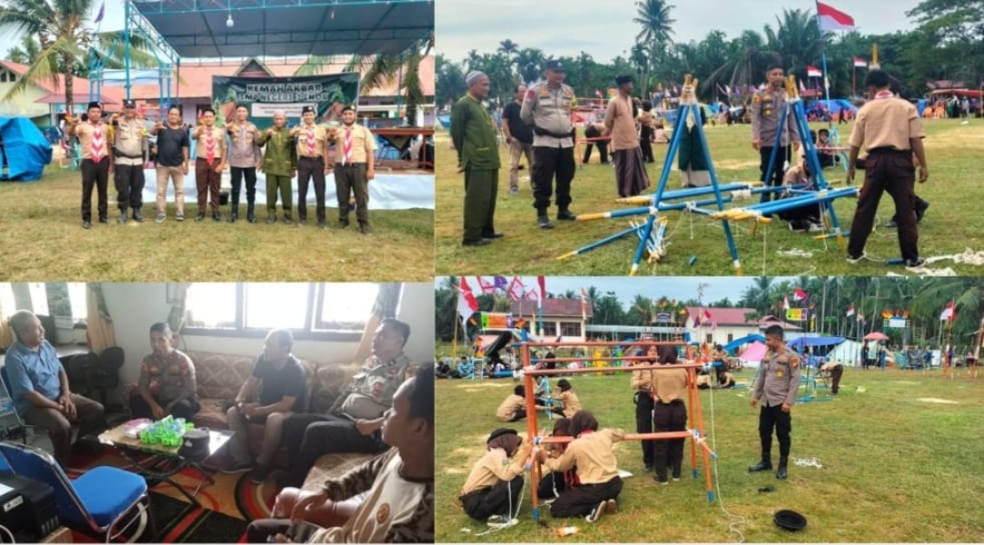 Kapolsek Enok: Kemah Pramuka Wujudkan Generasi Muda yang Berkualitas Kapolsek Enok: Kemah Pramuka Wujudkan Generasi Muda yang Berkualitas