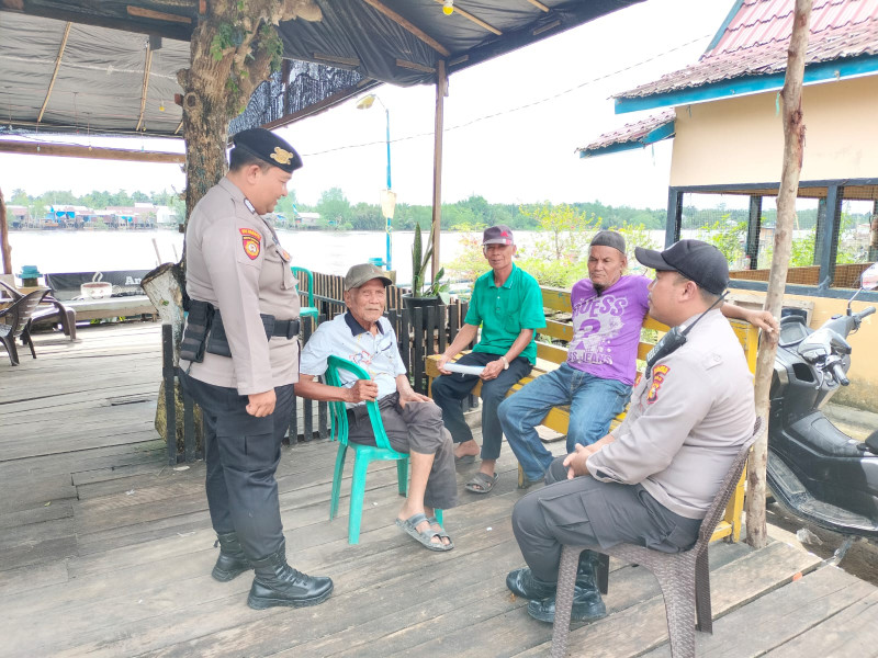 Sambang Dalam Rangka Ops Mantap Brata 2023-2024 di Wilkum Polsek Gaung