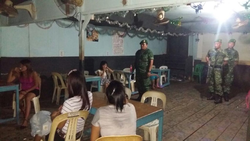 Tanggapi Laporan Masyarakat, Kodim 0314/Inhil Razia di Tempat Hiburan Malam di Kateman 