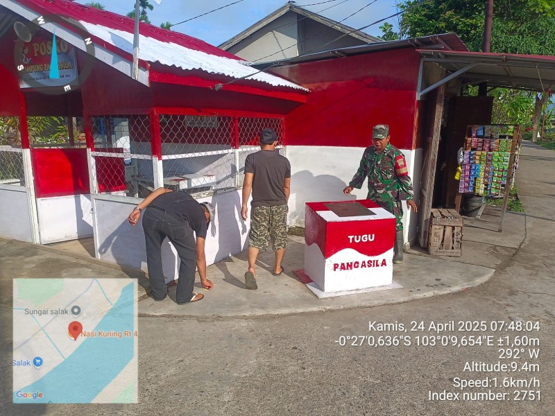 Babinsa Koramil 03/Tpl Berbagi Pesan Bijak, Wujudkan Masyarakat yang Harmonis dan Peduli