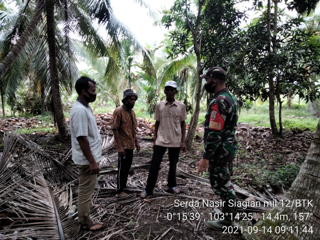 Serda N Siagian Bersama Masyarakat Lakukan Pemantauan dan Cegah Karhutla di Sungai Dusun 