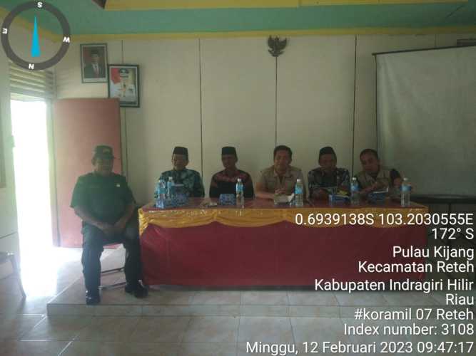 Babinsa Kelurahan Pulau Kijang Lantik Petugas Pantarlih di Wilayah