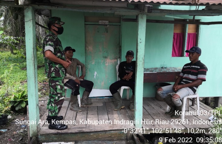 Babinsa 03/Tempuling Jalin Silaturahmi Dengan Warga Binaan