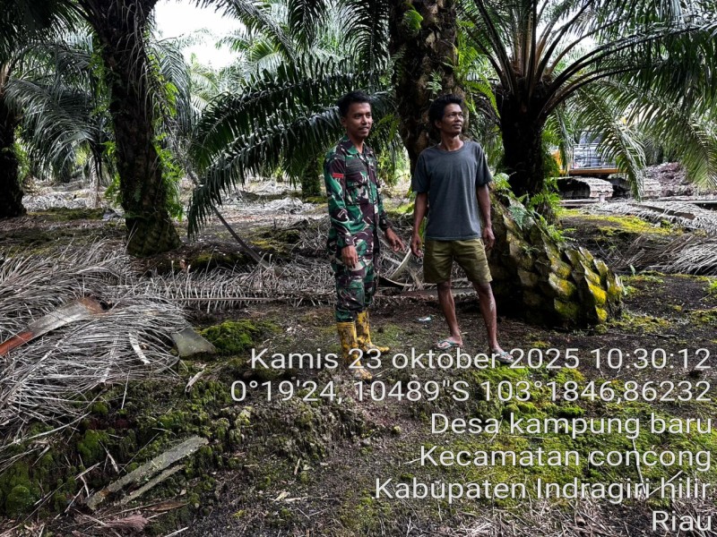 Babinsa Koramil 04/Kuindra Laksanakan Patroli Tapal Batas Guna Mengantisipasi Kebakaran