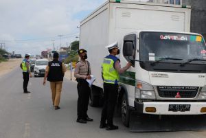 Ratusan Kendaraan Terjaring Razia Opstib PKB di Riau