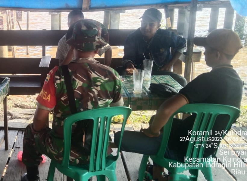 Wujudkan Kebersamaan dan Kekompakan Antara Babinsa Koramil 04/Kuindra dan Masyarakat