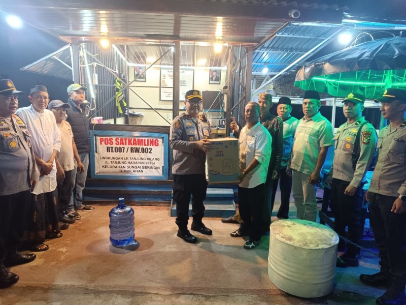 Polres Indragiri Hilir Lakukan Pengecekan Pos Satkamling, Wujudkan Stabilitas Kamtibmas