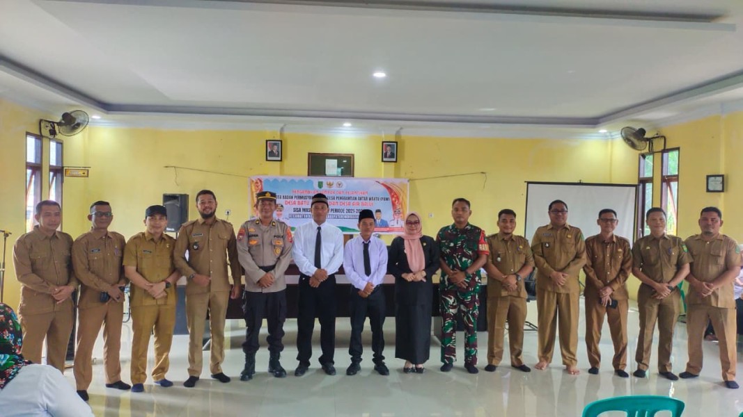 Danramil 09/Kemuning Hadiri Pelantikan Pejabat Antar Waktu BPD