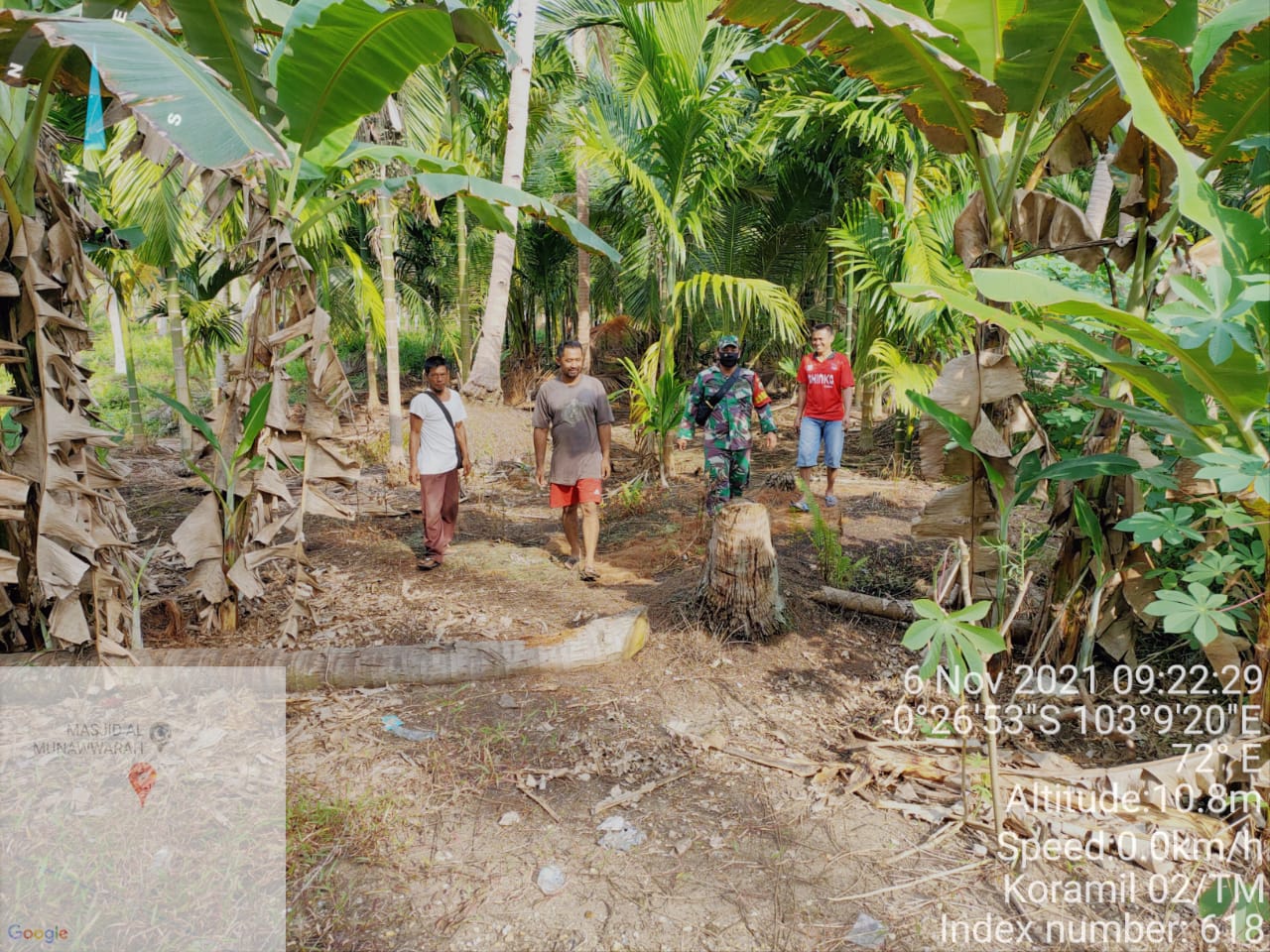 Babinsa Koramil 02/Tanah Merah Kembali Lakukan Patroli Karhutla di Sungai Lokan