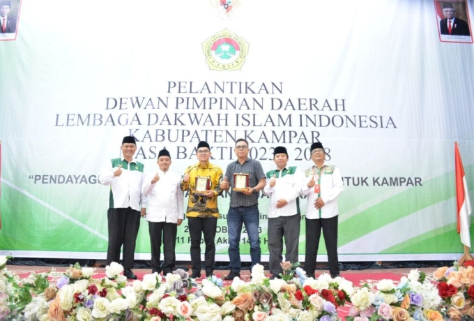 Wakil Ketua DPRD Kampar, Repol Menghadiri Pelantikan DPD LDII Kabupaten Kampar