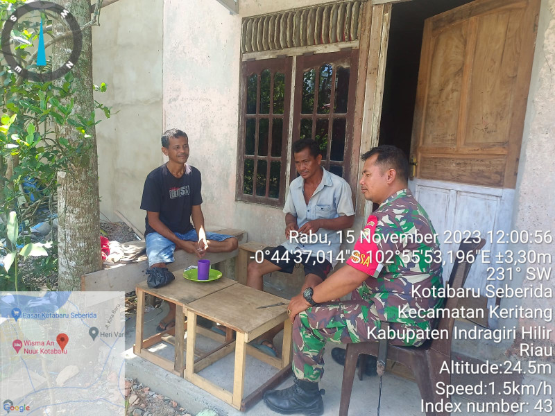 Melalui Komsos, Serka N. Sipayung Dapat Bersilaturahmi dan Jaga Hubungan Baik Antar Sesama