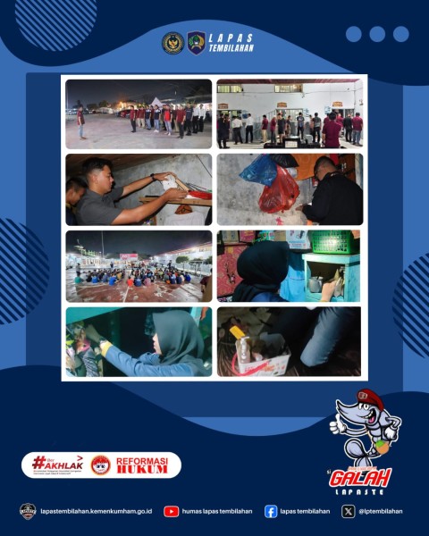 1 Unit Mesin Tato Ditemukan saat Lapas Tembilahan Gelar Razia Rutin