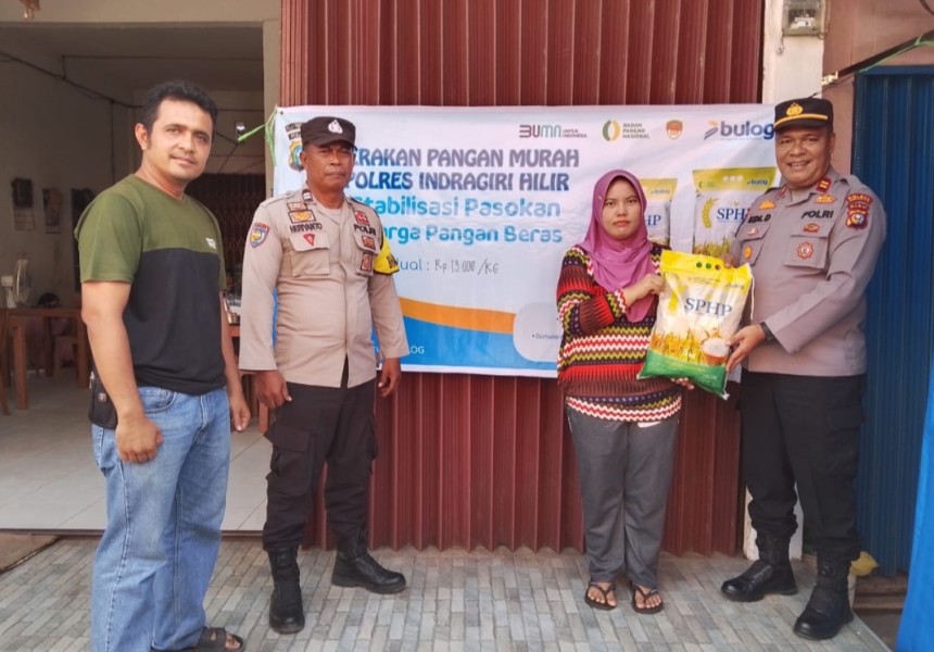 Polsek Gaung Gelar Gerakan Pangan Murah, Bantu Stabilkan Harga Beras