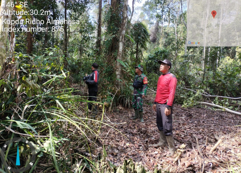 Babinsa Koramil 05/GAS Himbau Warga Untuk Terus Jaga Karhutla