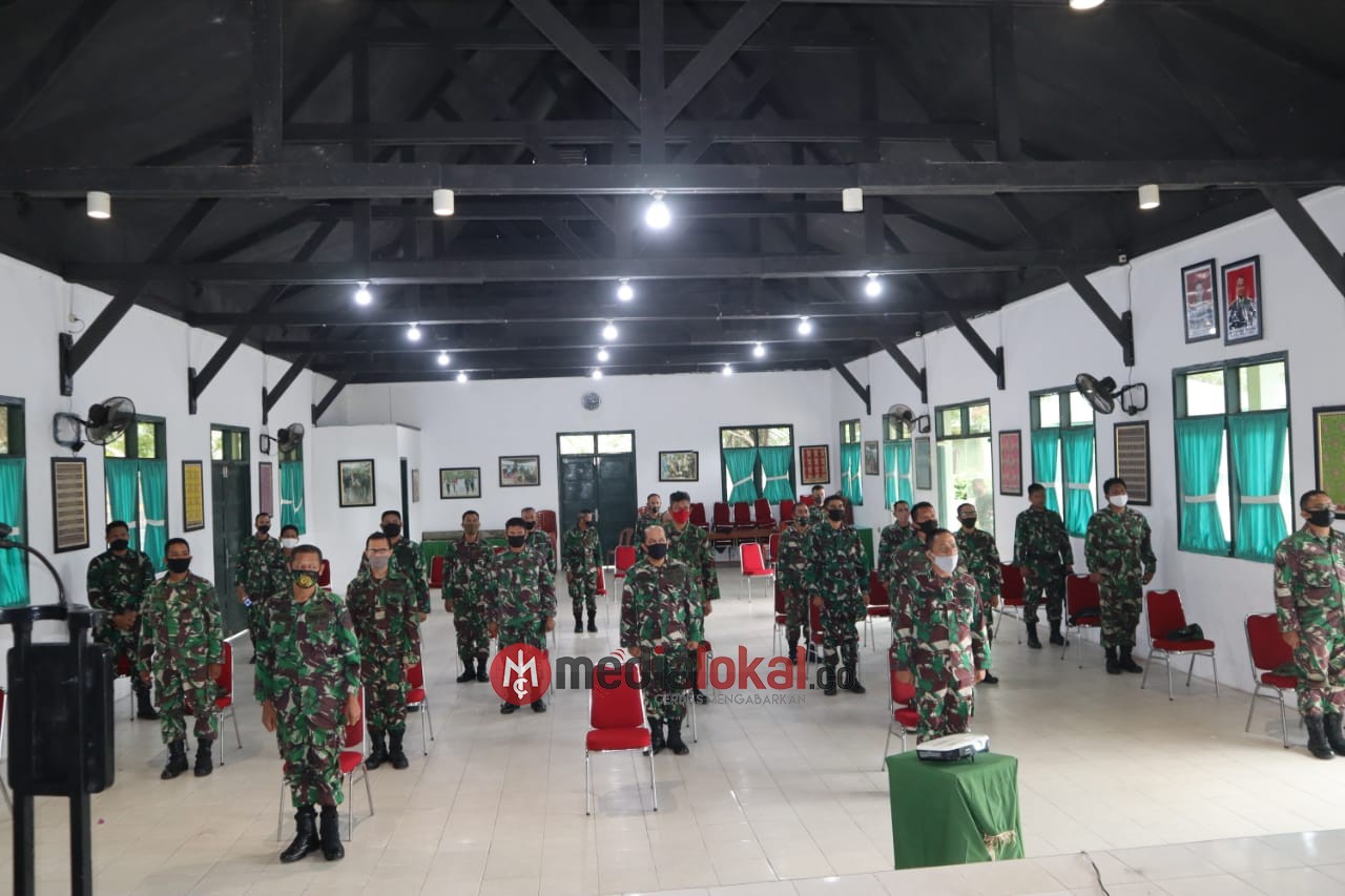 Secara Virtual, Kodim 0314/Inhil Ikuti HUT Kodam I/BB dan Launcing Radio Suara Bukit Barisan