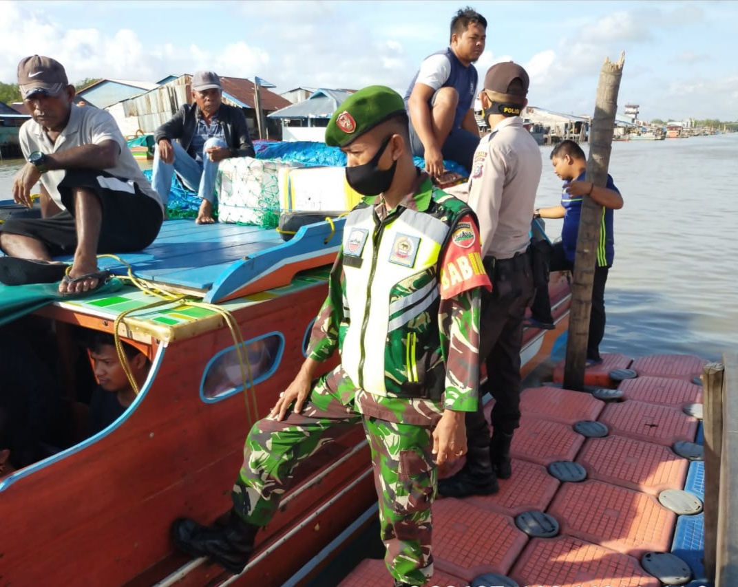 Serda Asrion dan Satgas Covid-19 Lainnya Imbau Penumpang Speed Boat Wajib Masker