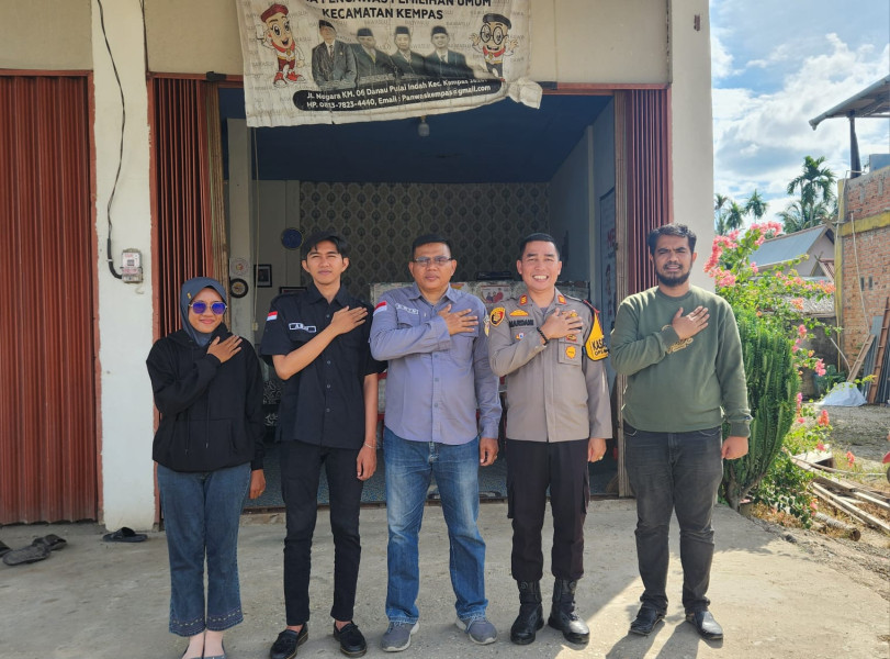 Polsek Kempas Tingkatkan Sinergitas dan Koordinasi dengan Panwaslu Kec. Kempas Jelang Pilkada Serentak 2024