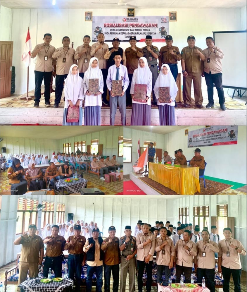 Panwaslu Kecamatan Gaung Anak Serka Sosialisasikan Pengawasan Partisipatif Kepada Pemilih Pemula