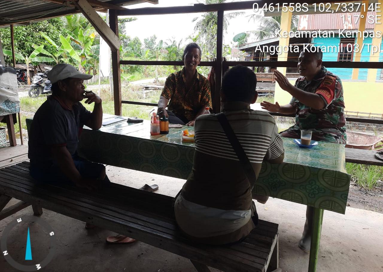 Berkesinambungan, Babinsa 03/Tempuling Aktif Komsos Dengan Warga Binaan