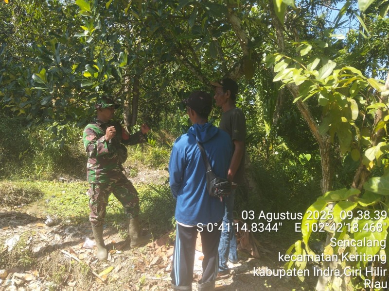 Hari Ini Situasi Karhutla di Wilayah Koramil 09/Kemuning Aman dan Terkendali