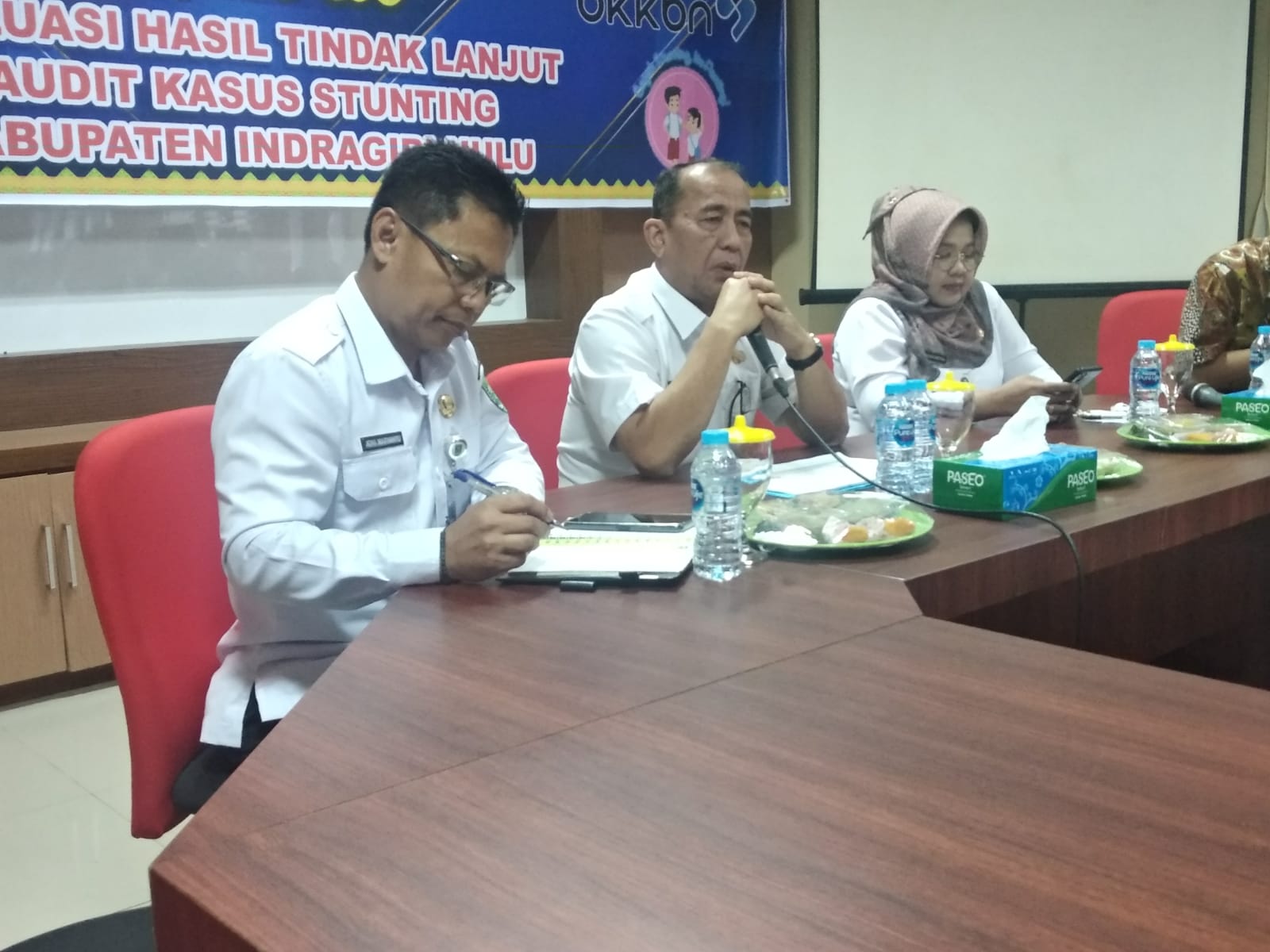 Wakil Bupati Junaidi Rachmat Gelar Rapat Evaluasi Penanganan Stunting di Kabupaten Inhu