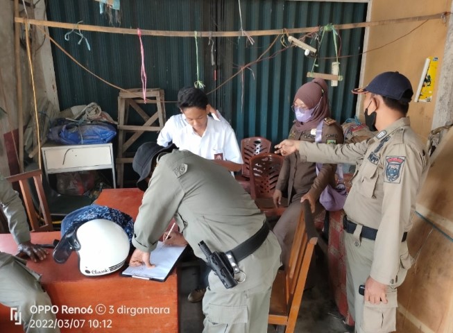 Berkumpul Dengan Atribut Sekolah, 13 Pelajar Dibubarkan Satpol PP Kabupaten Inhil