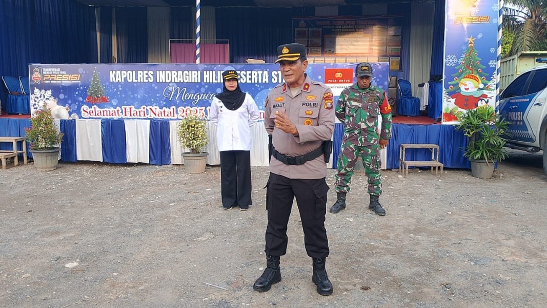 Kapolsek Pimpin Apel Gabungan Pengamanan Malam Tahun Baru di Kemuning