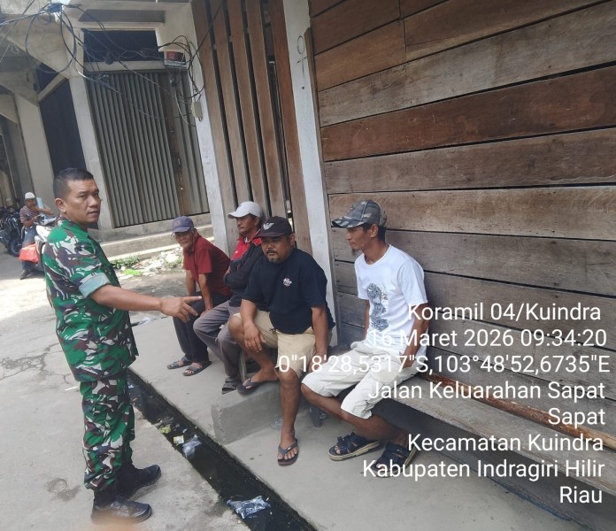 Babinsa Serda Erwin Savitri Tekankan Pentingnya Menjaga Toleransi dan Gotong Royong Dalam Masyarakat