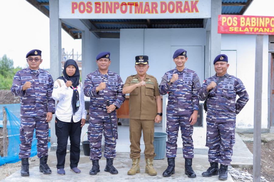Plt Bupati Asmar Sambut Kunker Danlanal Dumai di Meranti