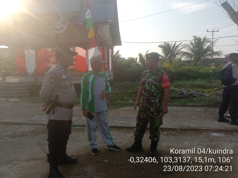 Tingkatkan Kepedulian Antar Sesama, Babinsa Koramil 04/Kuindra Terus Jalin Hubungan Baik