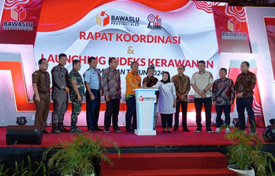 Launching Indeks Kerawanan Pemilu 2024, Ini Harapan Kaban Kesbangpol Riau