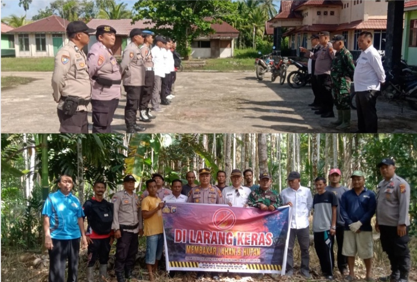 Berpatroli dan Sosialisasi, Kapolsek Gaung Tekankan Pentingnya Menjaga Lingkungan Agar Terhindar dari Karhutla