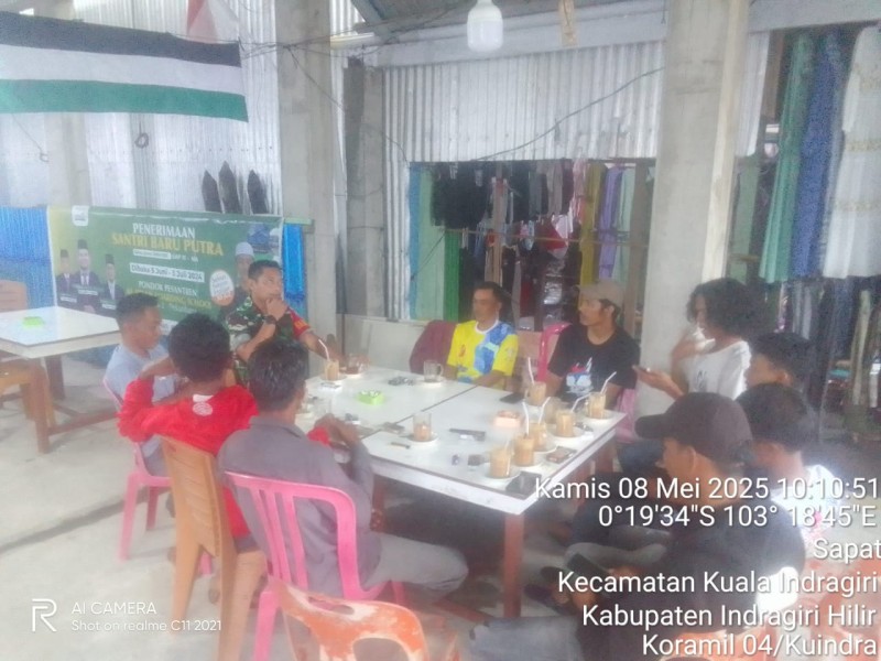 Rutin Lakukan Komsos, Babinsa Koramil 04/Kuindra Intens Bangun Hubungan dengan Warga Binaan