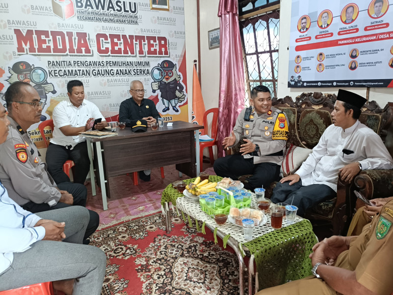 Kapolsek Gas Optimalkan Koordinasi dan Komunikasi dengan Panwascam Gas dalam Setiap Tahapan Pilkada
