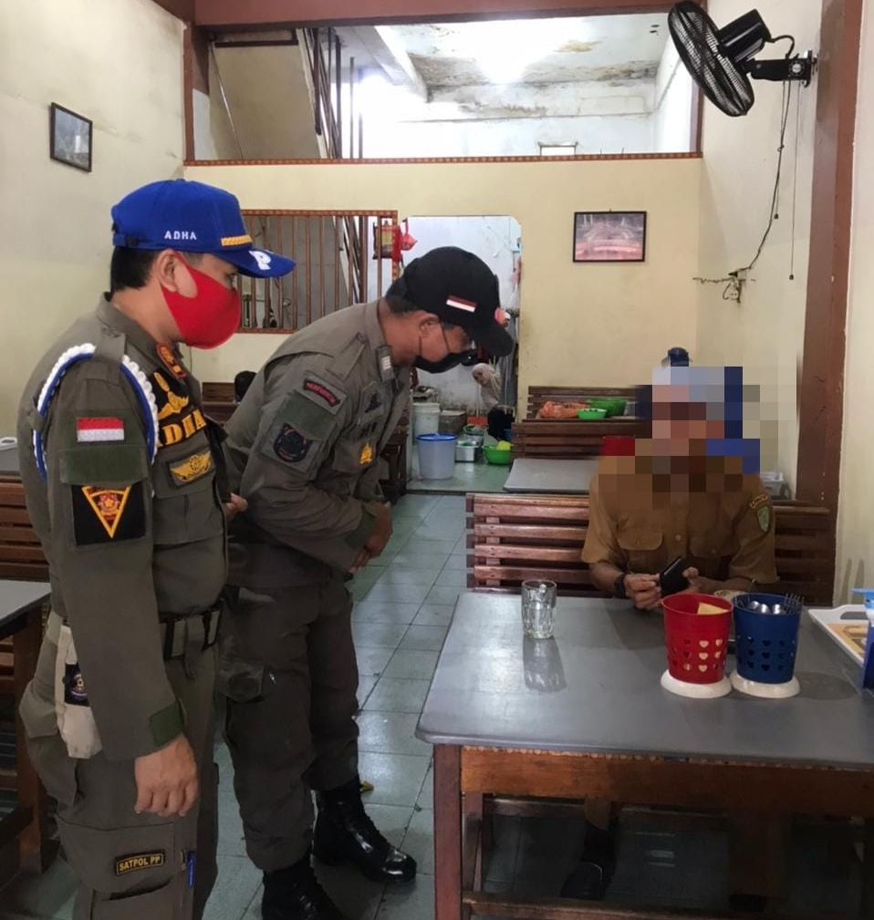 ASN dan Non ASN di Inhil ini Terjaring Razia Gakplin Satpol PP