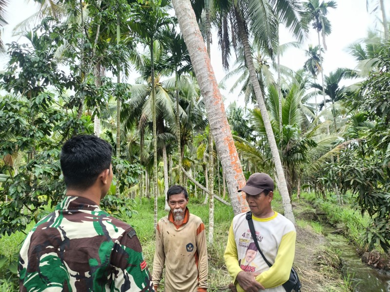 Babinsa Pratu A.Saragih Laksanakan Patroli untuk Mencegah Karhutla