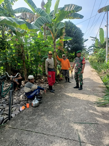 Bersama Masyarakat, Koramil 07/Reteh Ajak Untuk Tumbuhkan Hidup Sosial di Binaan