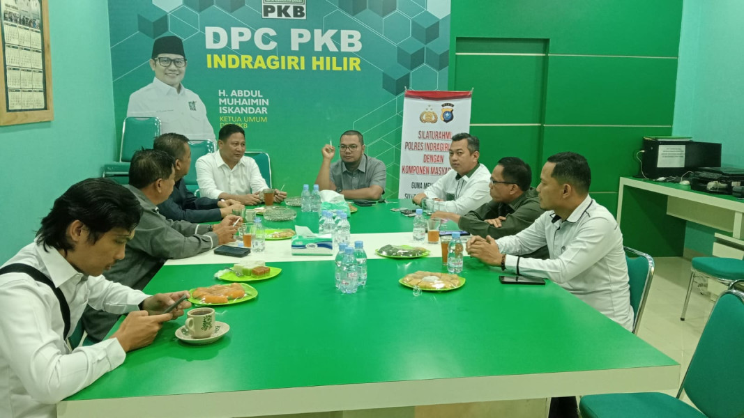 PKB Inhil Sambut Kunjungan Silaturahmi Polres Inhil