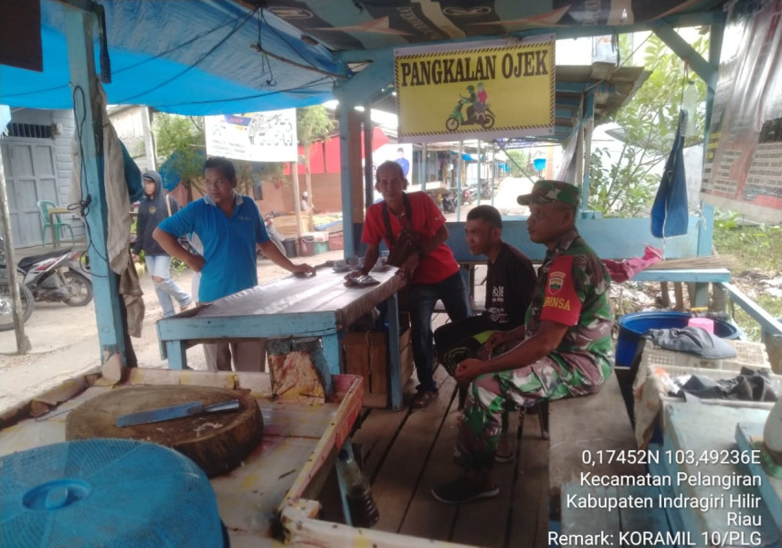 Babinsa Koramil 10/Pelangiran Terus Mengedukasikan Warga Tentang Nilai-Nilai Pancasila