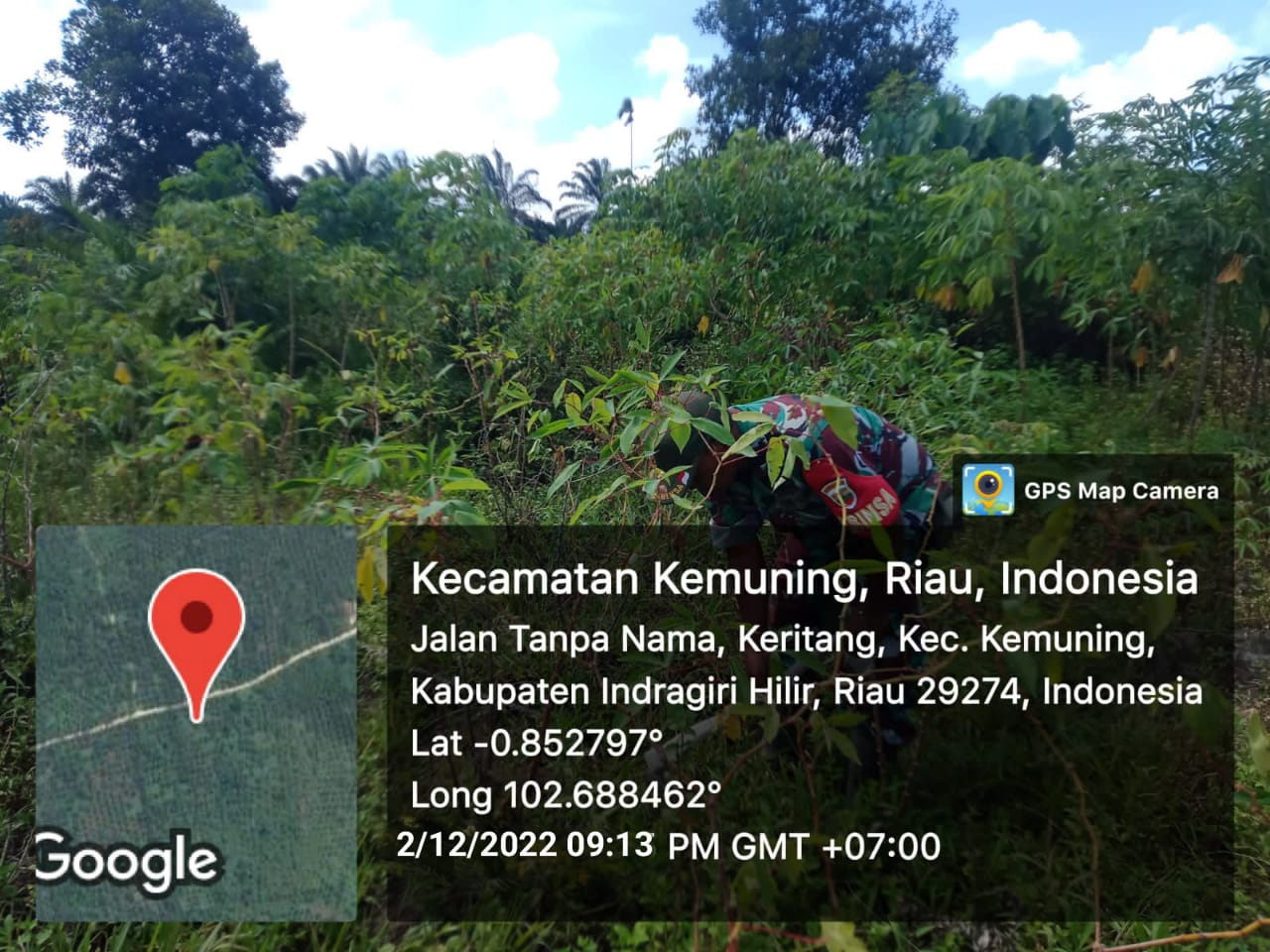 Koramil 09/Kemuning Lakukan Pengawasan Terhadap Perkembangan Gulma