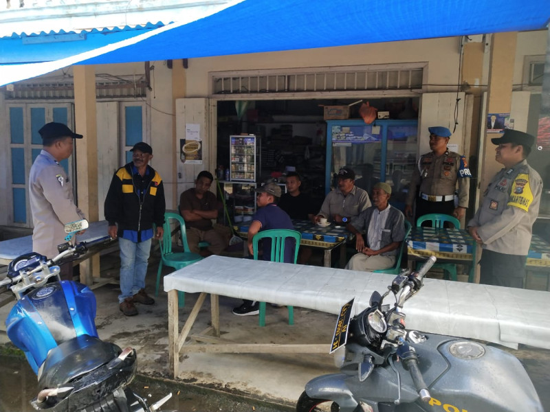 Menjelang Pemilu 2024, Personel Polsek Gaung Ciptakan Stabilitas Keamanan di Wilayah Binaan