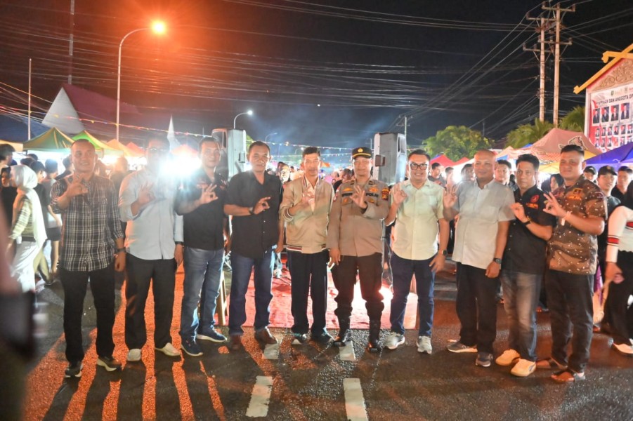 Ribuan Pengunjung Serbu Car Free Night Grib Jaya Bengkalis