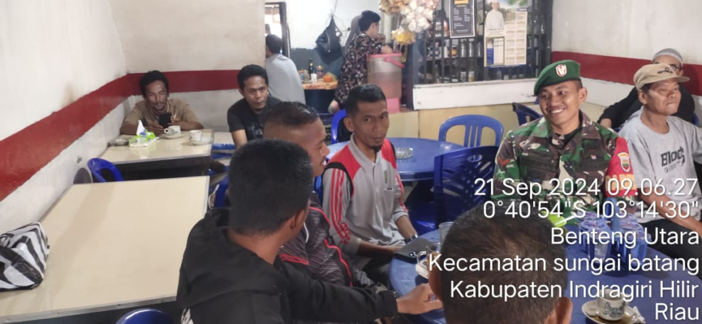 Koramil 07/Reteh Terus Upayakan Jalin Silaturahmi Antar Sesama di Binaan