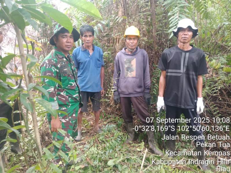 Patroli Gabungan TNI-Warga: Karhutla Nihil di Pekan Tua, Kempas