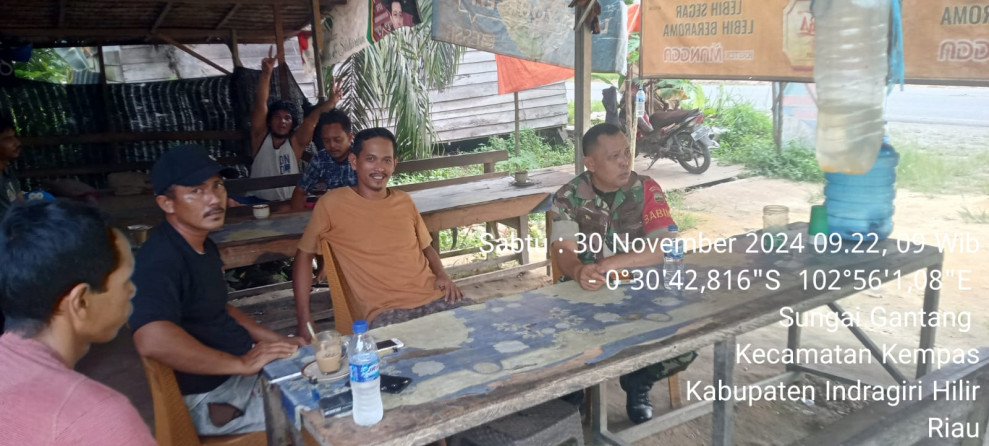 Ciptakan Kondisi Aman dan Damai Pasca Pilkada, Babinsa Koramil 03/Tpl Lakukan Komsos Dengan Warga Binaan